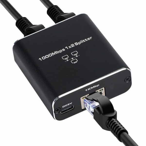Alta Velocidade 2 em 1 Internet Splitter (1000 Mbps)
