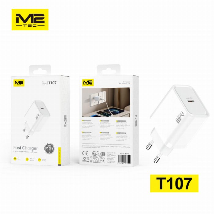 Carregador PD USB-C, 25W, M2TEC
