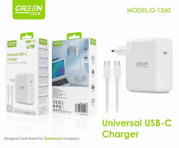 Carregador de USB-C 67W PD