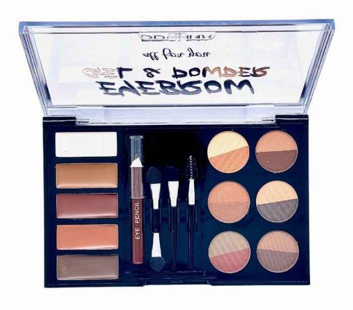 Gel e pó conjunto para sobrancelhas