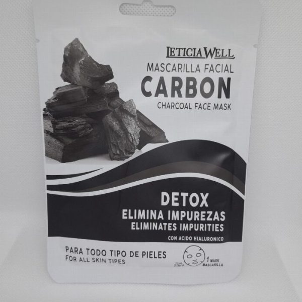 Máscara facial de carbono
