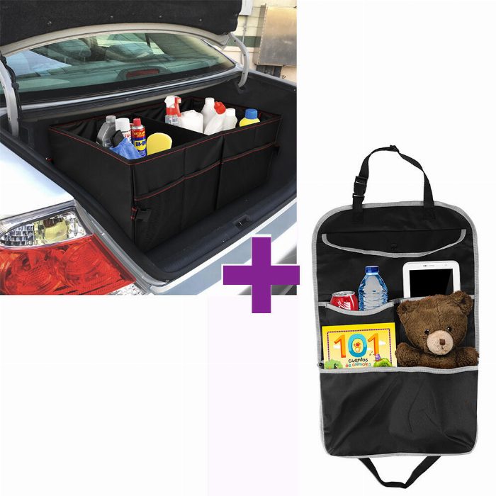 Pack de organização para mala e assento de carro