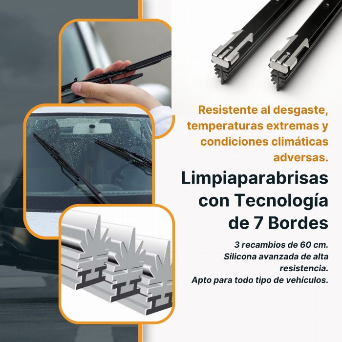 Peças de reposição universal do limpador do pára-brisa com tecnologia 7 Edge