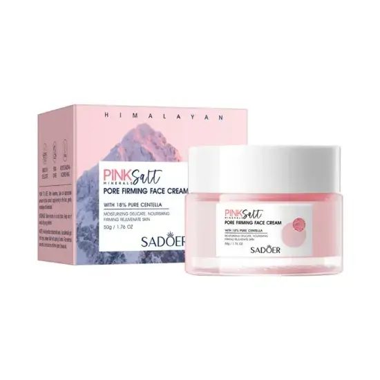 Poro de sal rosa reafirmando creme facial – 50g