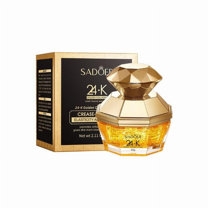 Creme anti-rugas com colágeno 24K. elasticidade e firmeza 60GR Sadoer