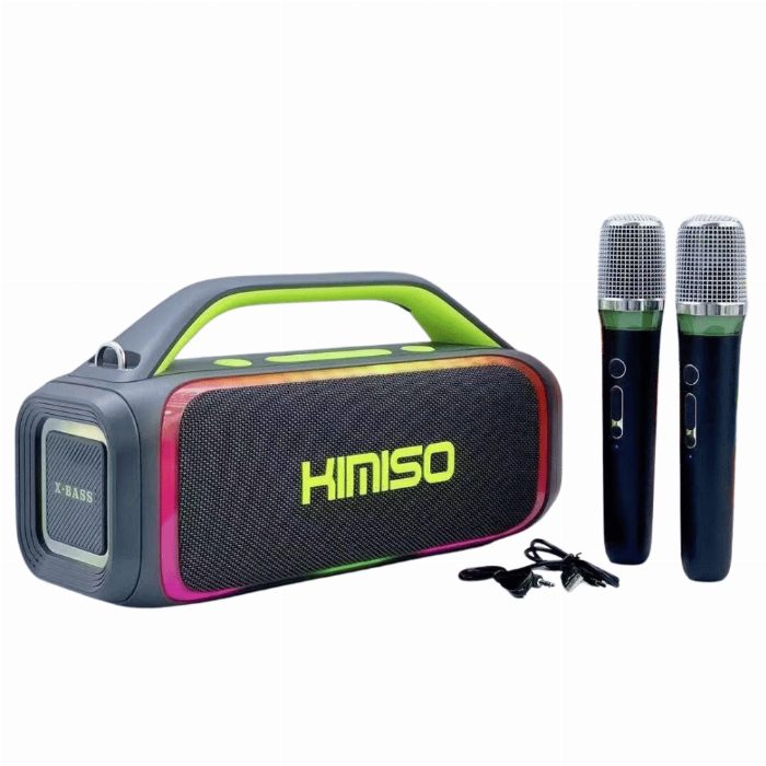 Coluna Bluetooth 60W com 2 microfones integrados
