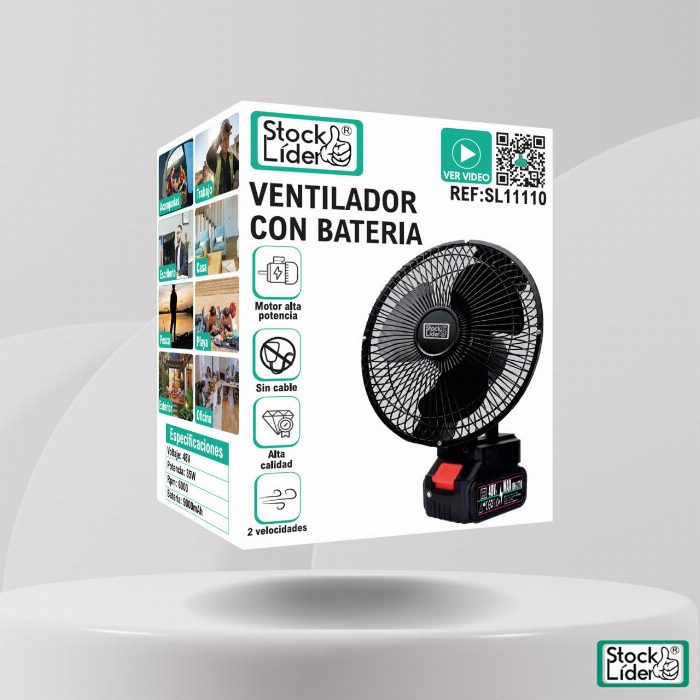 Ventilador com bateria