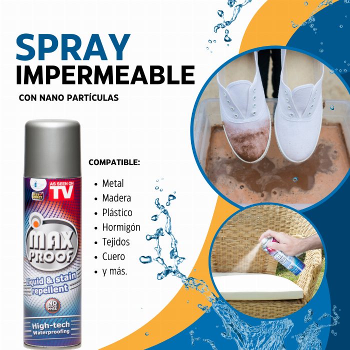 Spray de impermeabilização invisível com nanotecnologia