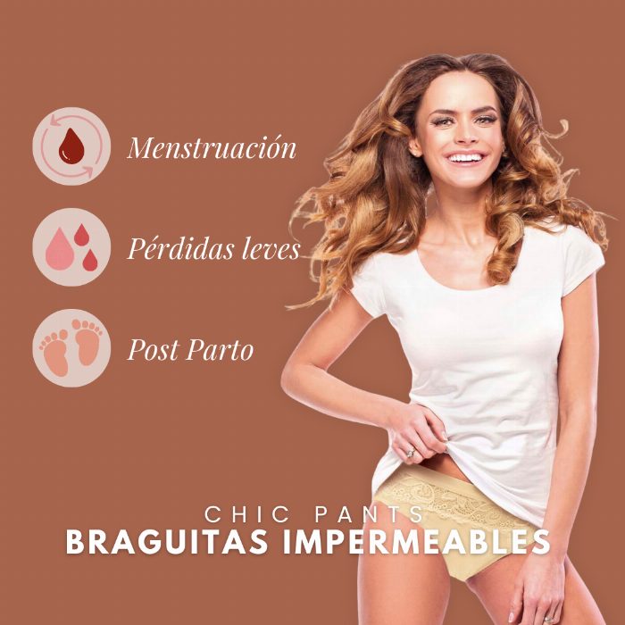 Cuecas menstruais de proteção discreta
