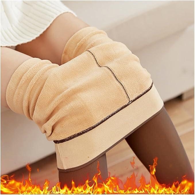 Leggings térmicos com forro de veludo