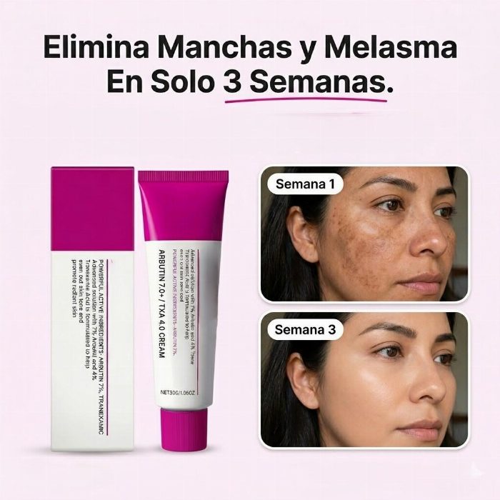 Creme Facial Iluminador 50ML Arbutina 7% + Ácido Tranexâmico 4%