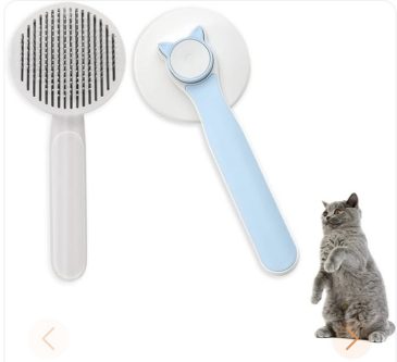 Escova para animal de estimação 2 em 1