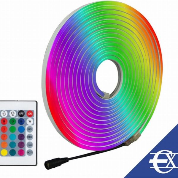 Neon LED RGB 5M com controlo