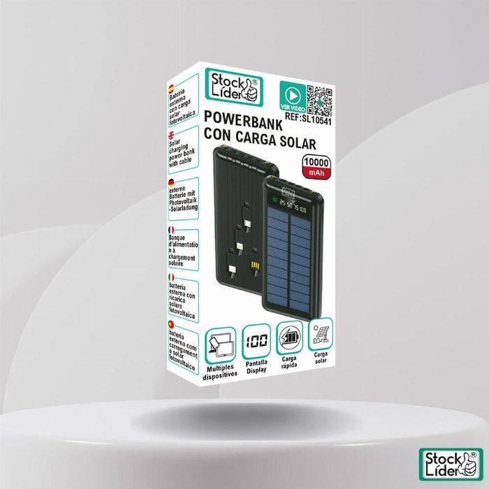 Powerbank com carga solar