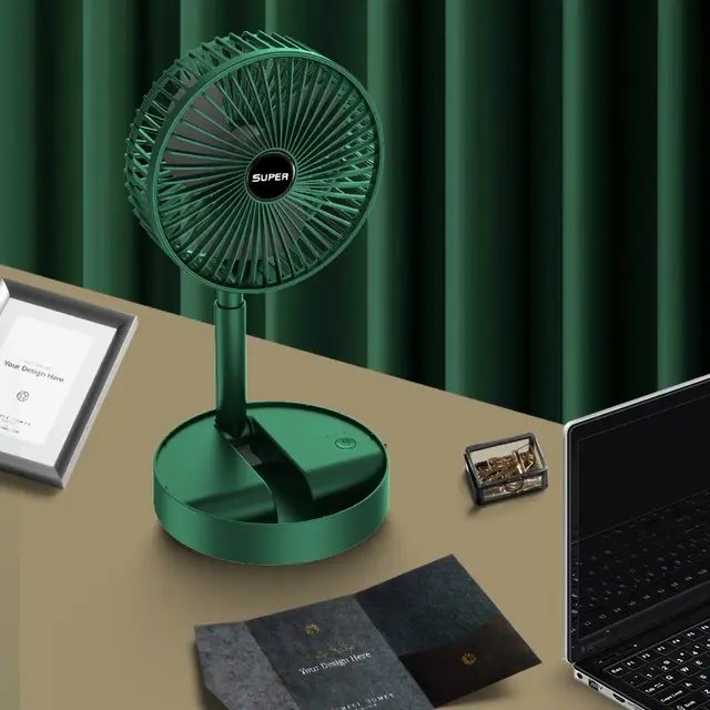 Mini ventilador portátil com clipe
