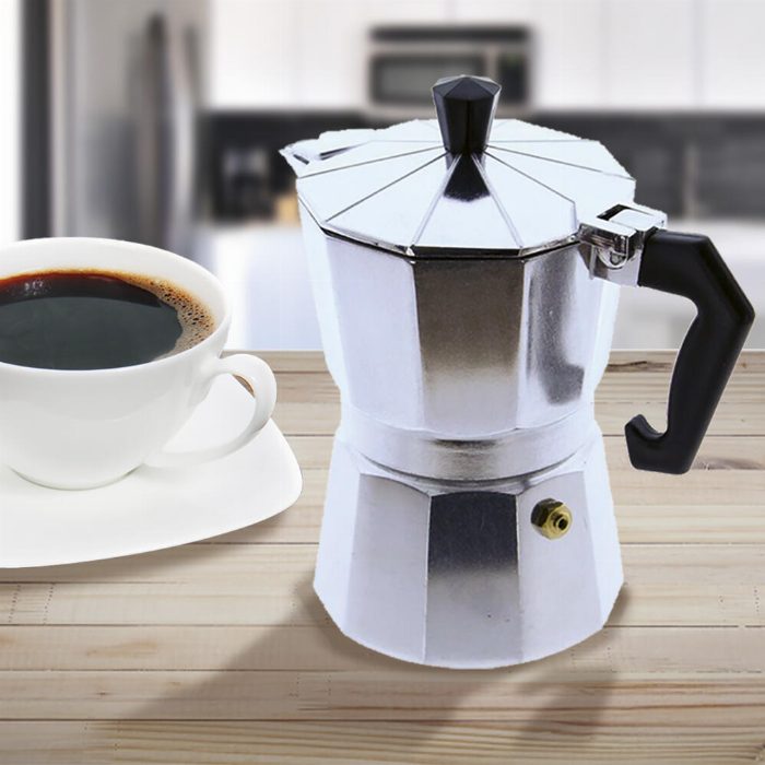 Italian Coffee Maker Classic 9 chávenas de manga ergonómica Fogão de indução