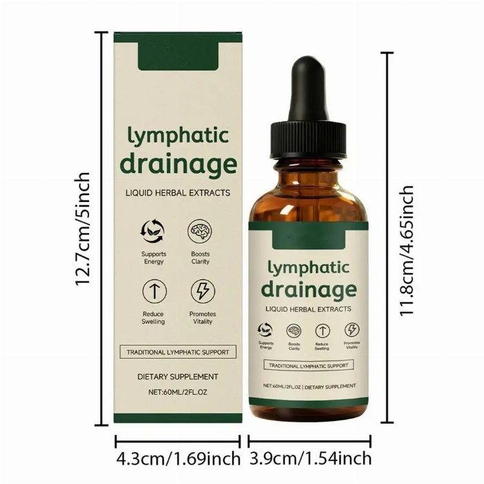 Drenagem Linfática Extratos de ervas líquidas 60 ml