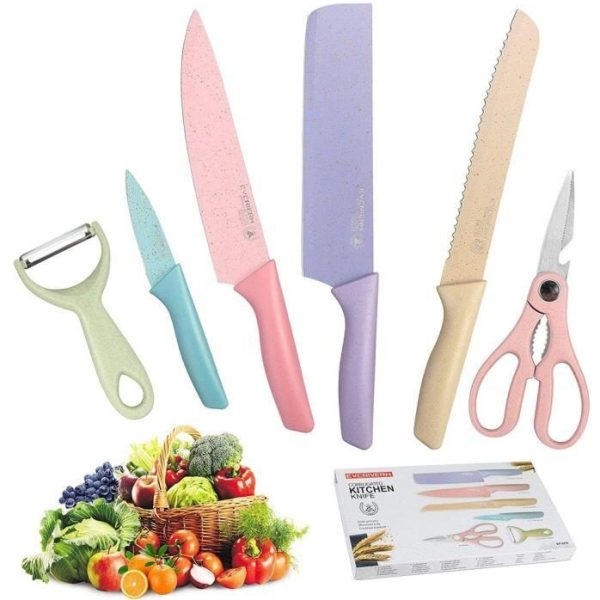 ER-0278 Conjunto de facas de cozinha ondulada