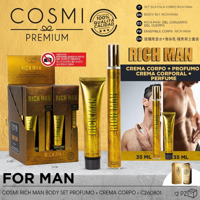 Conjunto homem rico 35+35ML Cosmi
