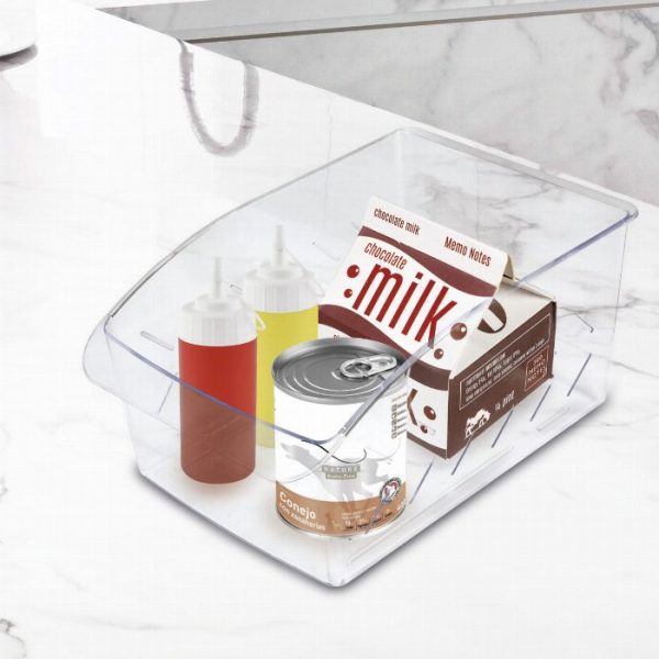 Organizador Dispensar Frigorífico de Armazenamento Transparente Frigorífico poupa espaço para cozinha