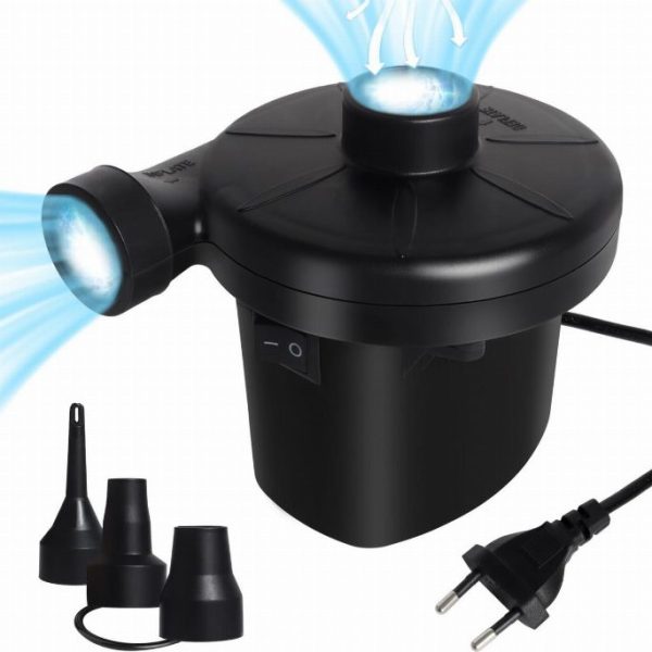 Inflador elétrico portátil 240V AC / 12V DC – 2 em 1 bomba de ar