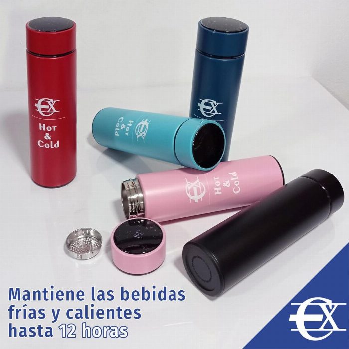 Termos frios e leitor de temperatura de calor