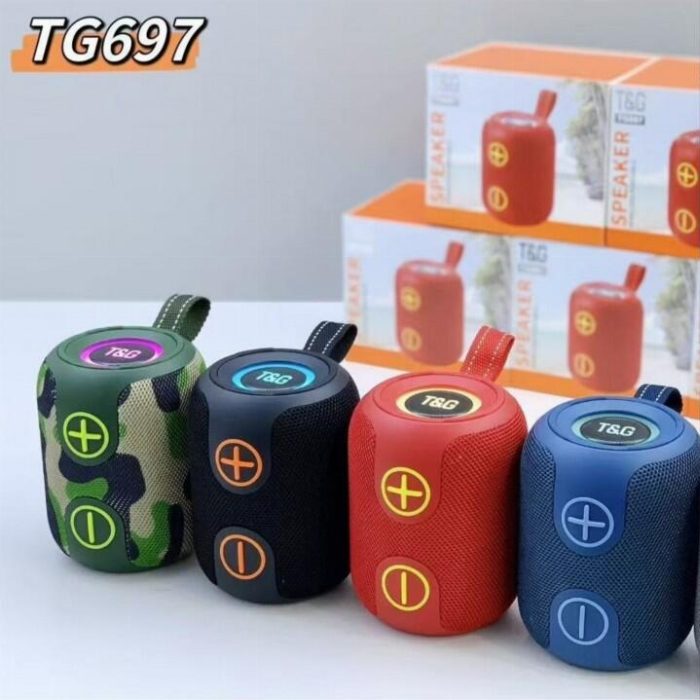 Coluna portátil, 8W, Bluetooth 5.3, 1200mah, TWS, T&G TG-697