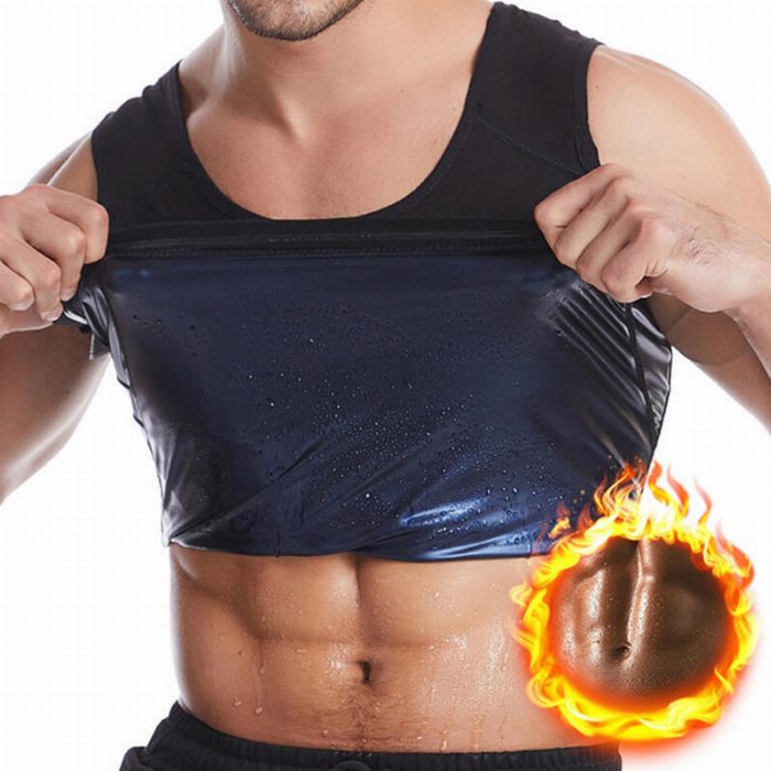 T-shirt ou colete de sauna masculina