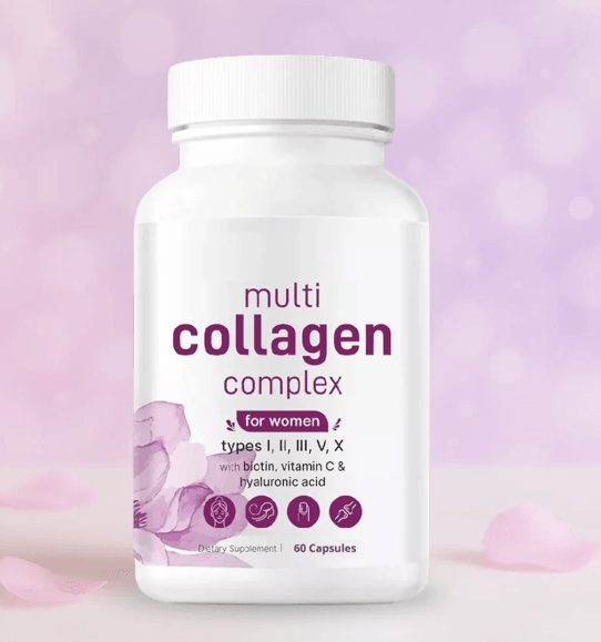 Cápsulas de colágeno com vitamina C
