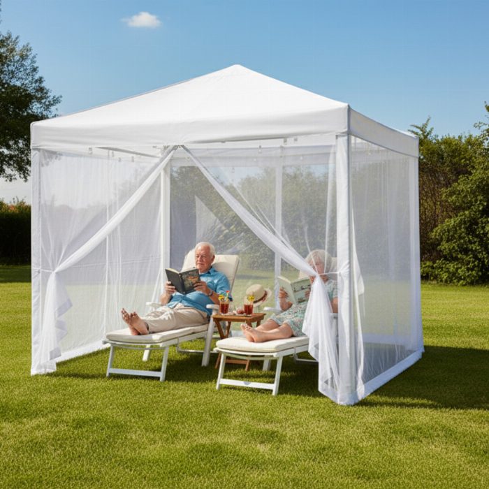 Tenda com mosquiteiro 360o e proteção UV