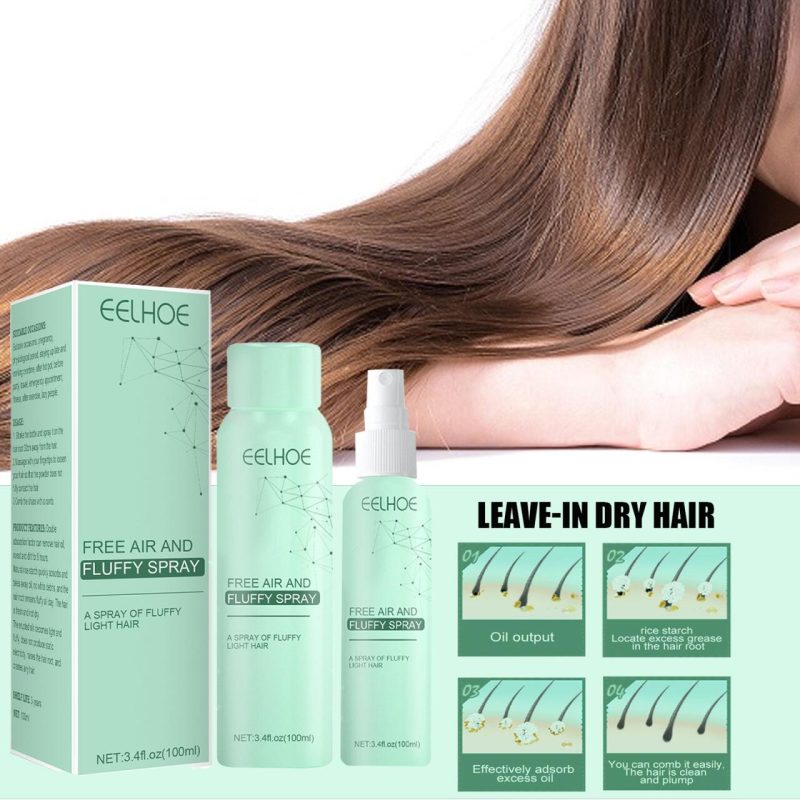 Spray de cabelo leve e esponjoso
