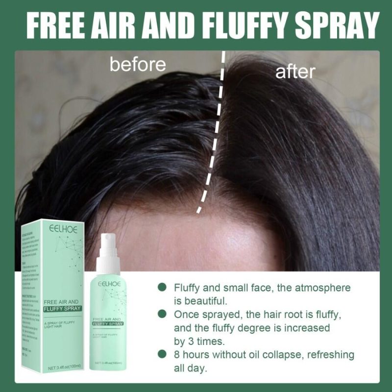 Spray de cabelo leve e esponjoso