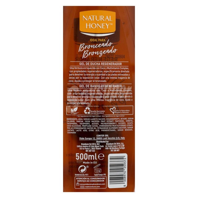 Gel de banho regenerador com Coco 500ml