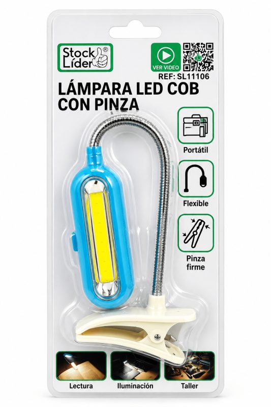Lâmpada LED COB com braçadeira