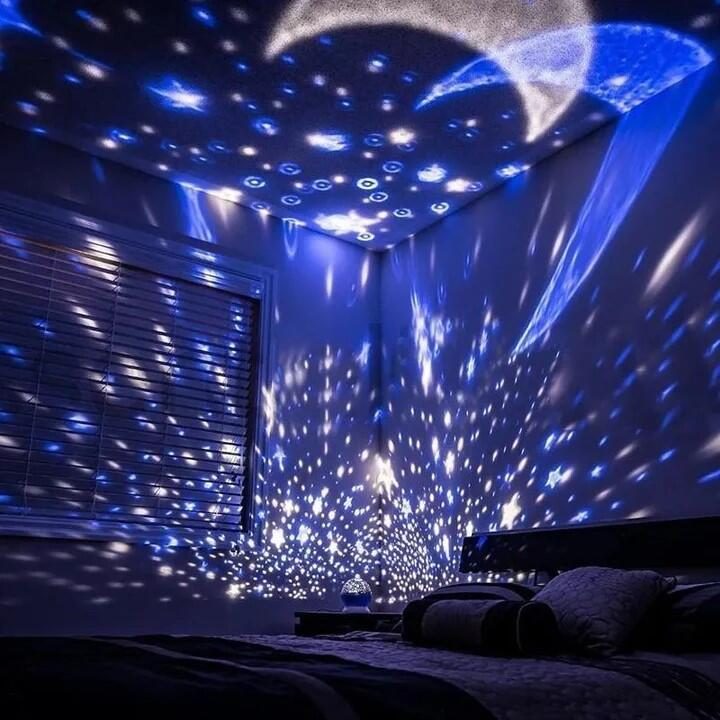 Projetor Rotativo de Estrelas e Luas