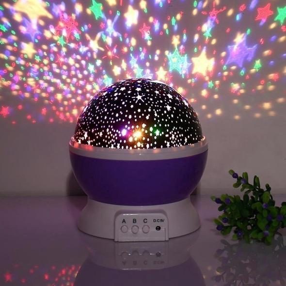 Projetor Rotativo de Estrelas e Luas