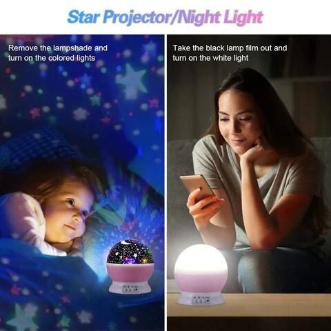 Projetor Rotativo de Estrelas e Luas