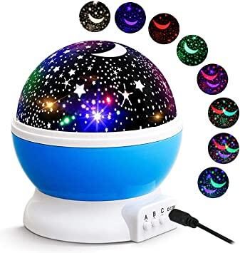 Projetor Rotativo de Estrelas e Luas