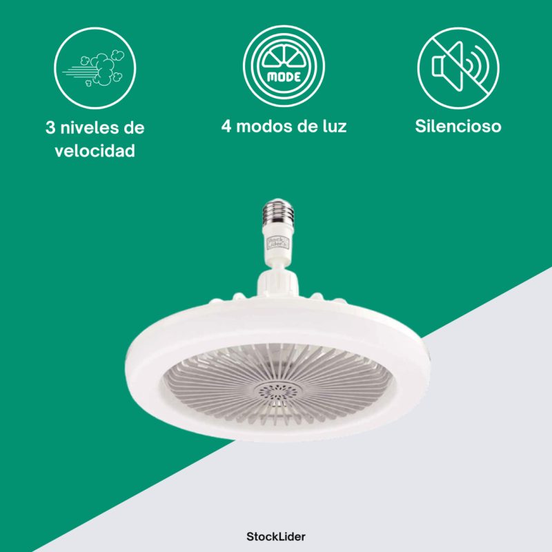 Lâmpada LED com ventilador