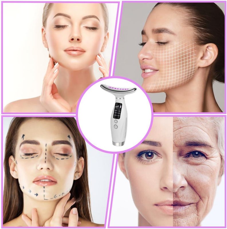 Levantamento de massageador facial anti-rugas