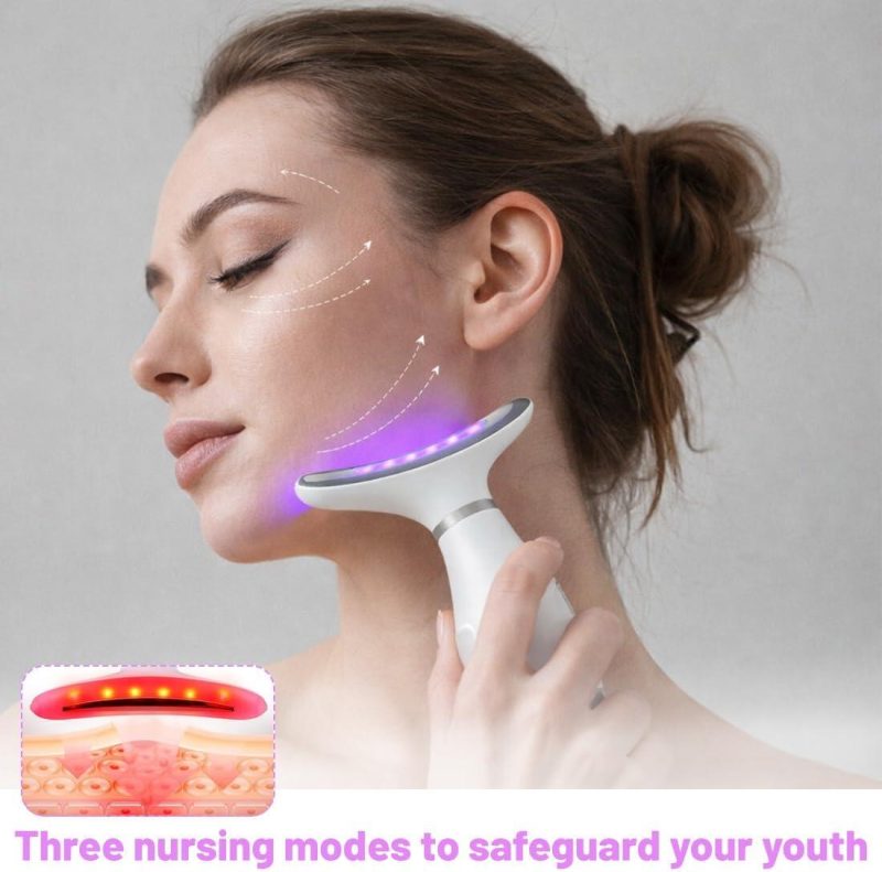 Levantamento de massageador facial anti-rugas